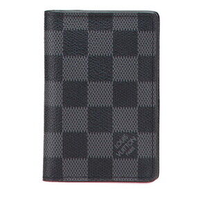 Louis Vuitton Graphite Black Organizer de Poche Wallet Noir